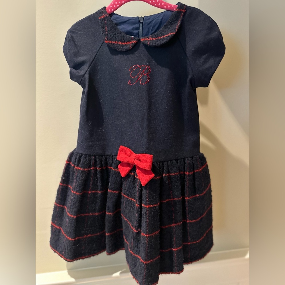 Balloon chic navy/red dress size 4 (like new)